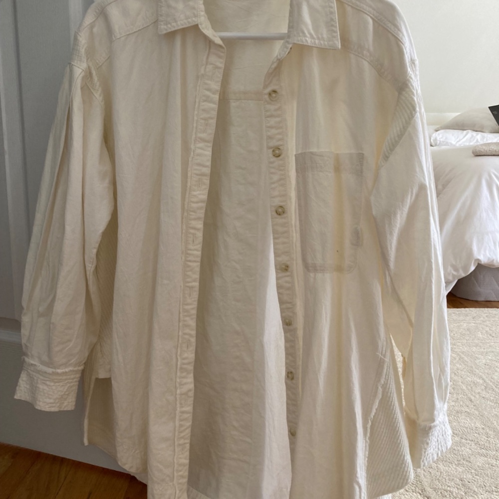 Cool and Clean solid button down - Free People - Picture 3 of 4